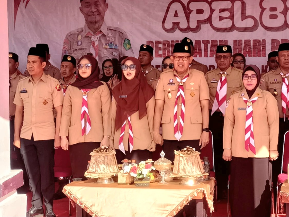 Andi Tenri Walinonong menyampaikan harapannya agar gerakan Pramuka di Kabupaten Bone semakin berkembang dan mampu mencetak generasi muda yang berkualitas.