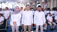 Foto: Ketua DPRD Bone Andi Tenri Walinonong (kanan), Ketua Gerindra Bone Ahmad Zainuddin (tengah), dan Wakil Ketua Gerindra Bone Syamnur (kiri).